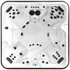 Top view of the McKinley model of Arctic Spas Hot Tub